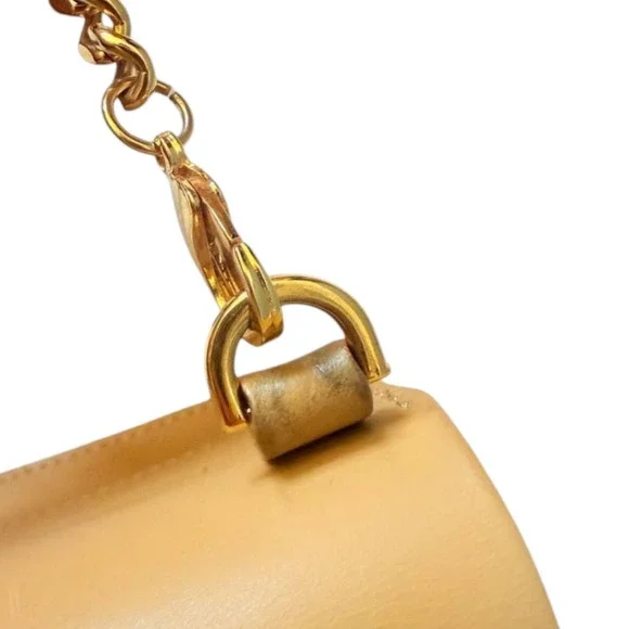 Sophie Hulme Beige/Brown Leather Crossbody Bag